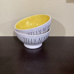 New set of 2 Rae Dunn Jelly Beans ceramic bowls